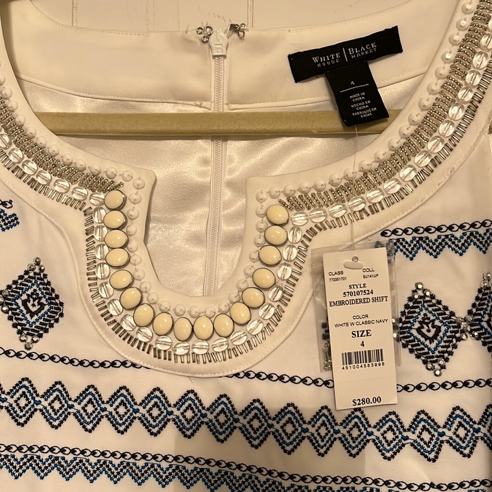 Blues and white with beads